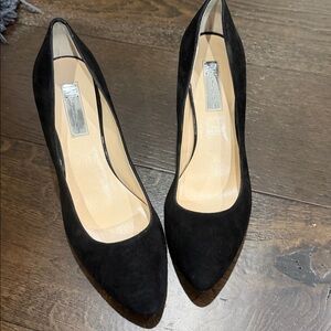 INC Zitah Suede Pumps - Black Size 10